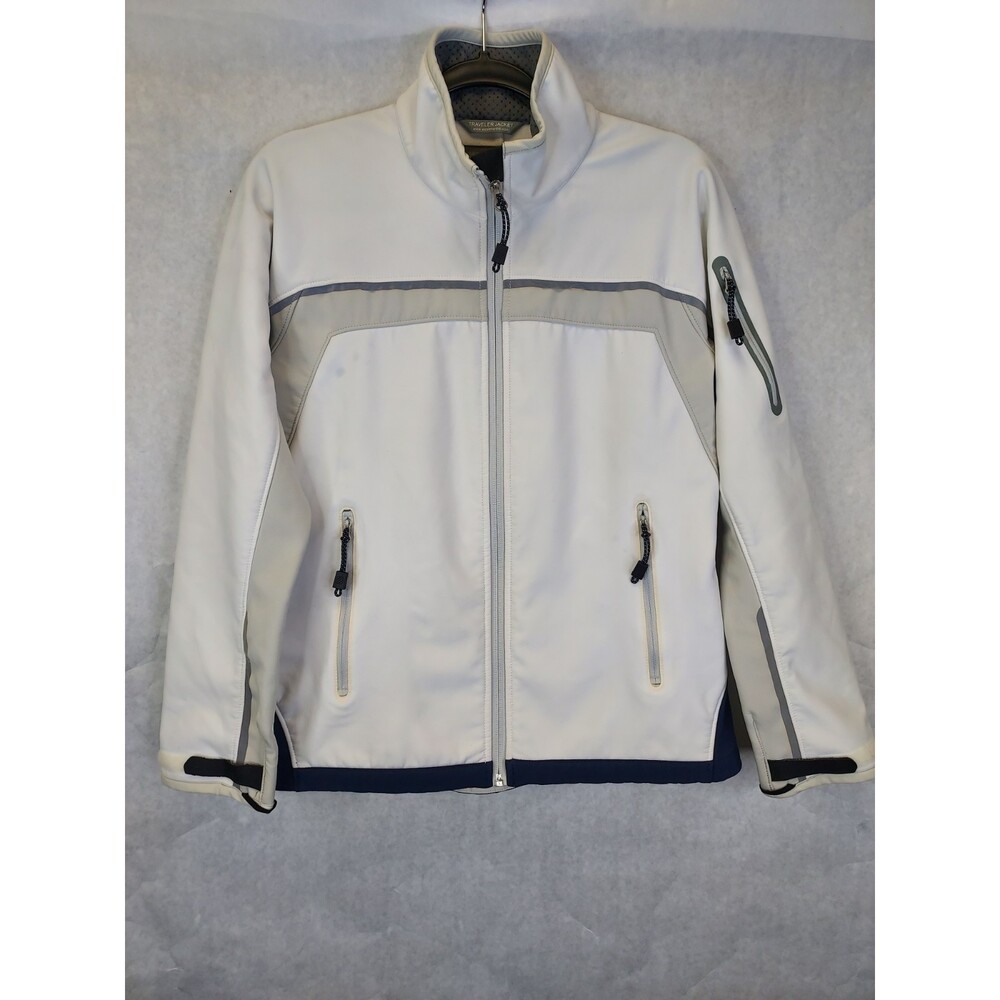 West Marine Traveler Jacket Women's M White Zip Pockets Boating Nautical Sailing
